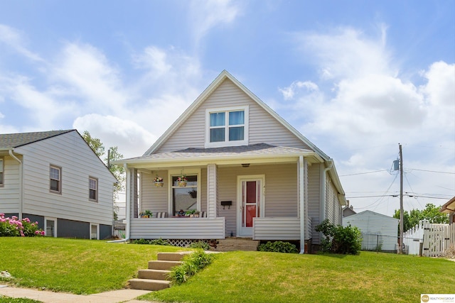 bungalow-style house with covered porch
