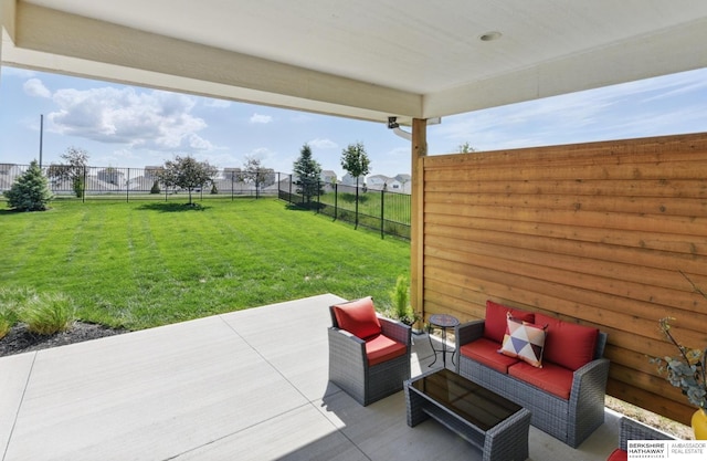 4803 N 192nd Ave, Elkhorn, NE 68022 - view of patio with an outdoor hangout area