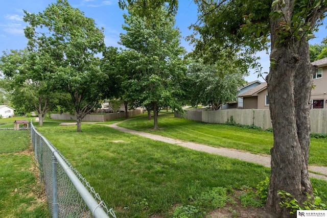 14611 Holmes St, Omaha, NE 68137 - view of yard with fence