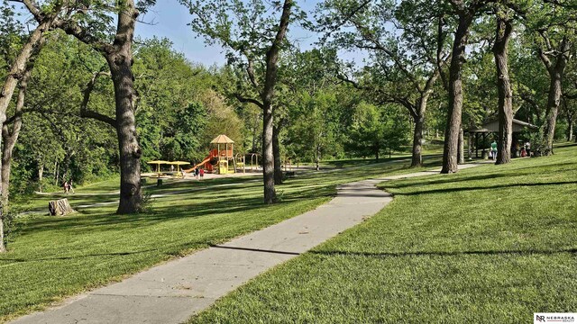 14611 Holmes St, Omaha, NE 68137 - view of property's community with a lawn