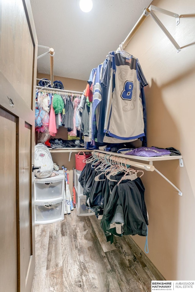 8902 N 161st Ave, Bennington, NE 68007 - walk in closet featuring wood finished floors