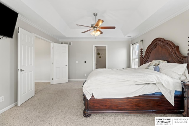8917 N 157th St, Bennington, NE 68007 - carpeted bedroom with ornamental molding, baseboards, and ceiling fan