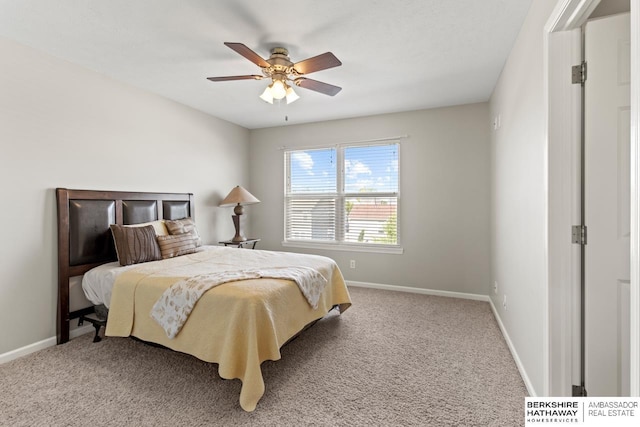 8917 N 157th St, Bennington, NE 68007 - bedroom with baseboards, carpet flooring, and a ceiling fan