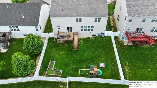 8917 N 157th St, Bennington, NE 68007 - aerial view of property and surrounding area