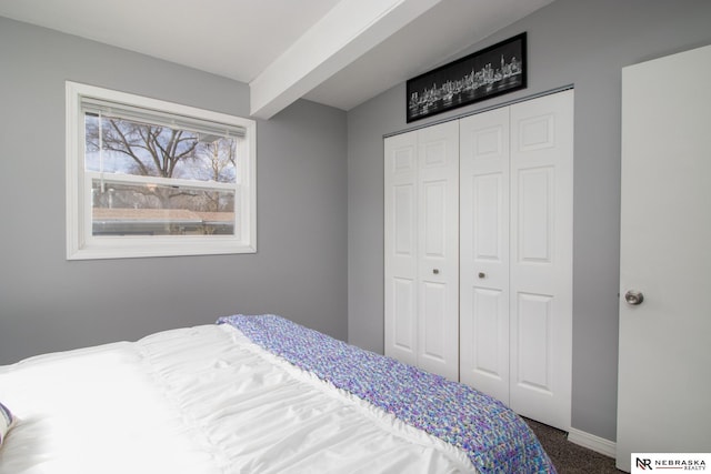 467 Steinway Rd, Lincoln, NE 68505 - carpeted bedroom with a closet and baseboards