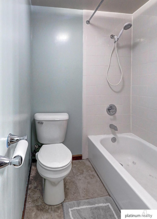 13253 Josephine St, Omaha, NE 68138 - bathroom featuring toilet, shower / tub combination, and baseboards