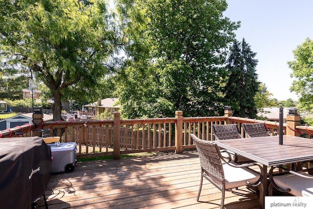 13253 Josephine St, Omaha, NE 68138 - deck with outdoor dining space