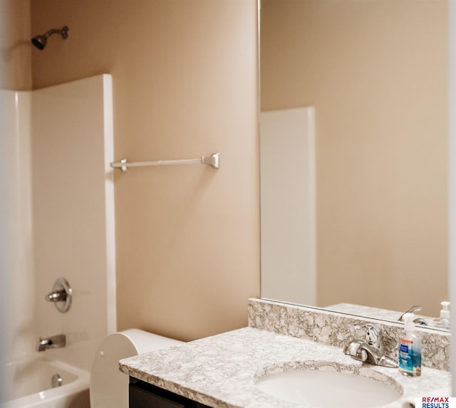 7202 N 167th Ave, Bennington, NE 68007 - full bathroom with vanity, toilet, and  shower combination