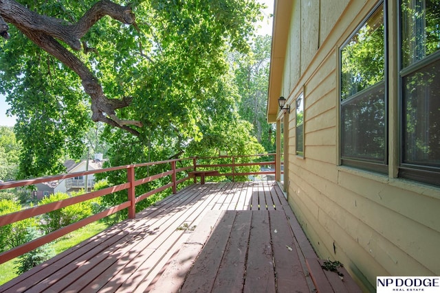 2352 Lincoln St, Blair, NE 68008 - view of wooden deck