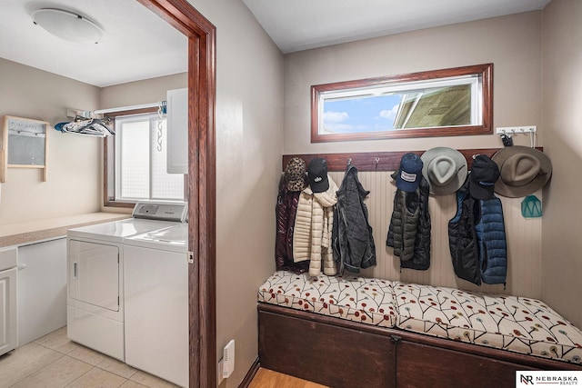 2705 N 189th St, Omaha, NE 68022 - laundry room with separate washer and dryer and light tile patterned floors