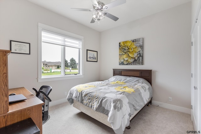 12604 N 178th Cir, Bennington, NE 68007 - bedroom featuring carpet, baseboards, ceiling fan, and an office area