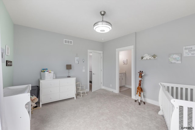 12604 N 178th Cir, Bennington, NE 68007 - carpeted bedroom featuring baseboards and a nursery area