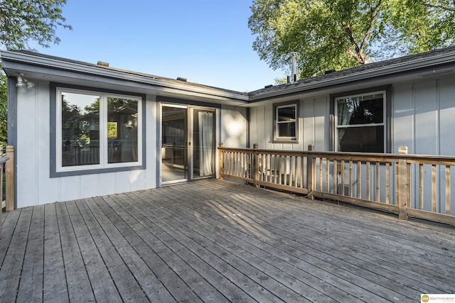 14618 Holmes St, Omaha, NE 68137 - view of wooden terrace