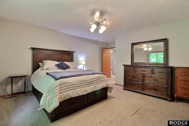 19523 Binney Cir, Elkhorn, NE 68022 - bedroom with light colored carpet, baseboards, and ceiling fan