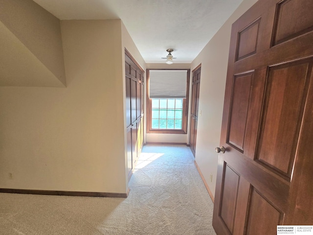 1924 W 8th Ave, Plattsmouth, NE 68048 - hall featuring light carpet and baseboards