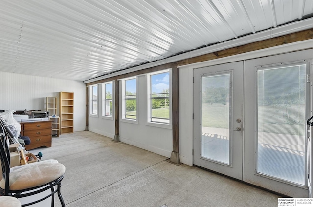 17819 Nicholas Rd, Plattsmouth, NE 68048 - sunroom / solarium featuring french doors