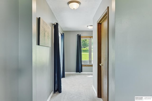 17819 Nicholas Rd, Plattsmouth, NE 68048 - corridor featuring light carpet and baseboards