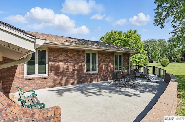 17819 Nicholas Rd, Plattsmouth, NE 68048 - view of patio / terrace featuring outdoor dining area