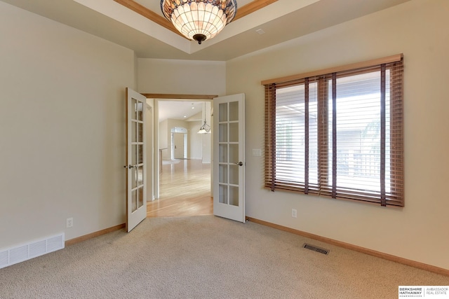 1414 S 189th Ct, Omaha, NE 68130 - empty room with french doors, carpet, plenty of natural light, and baseboards