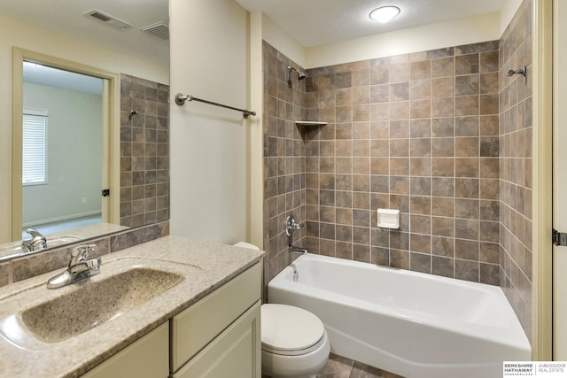 1414 S 189th Ct, Omaha, NE 68130 - bathroom with shower / bathtub combination, toilet, and vanity