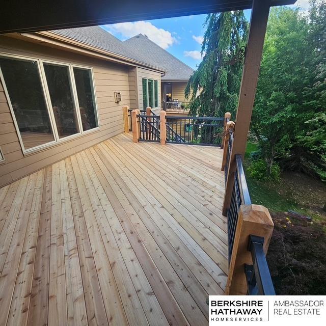 1414 S 189th Ct, Omaha, NE 68130 - view of wooden terrace