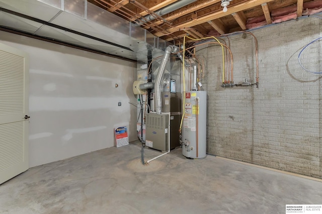 1414 S 189th Ct, Omaha, NE 68130 - unfinished basement featuring water heater and heating unit