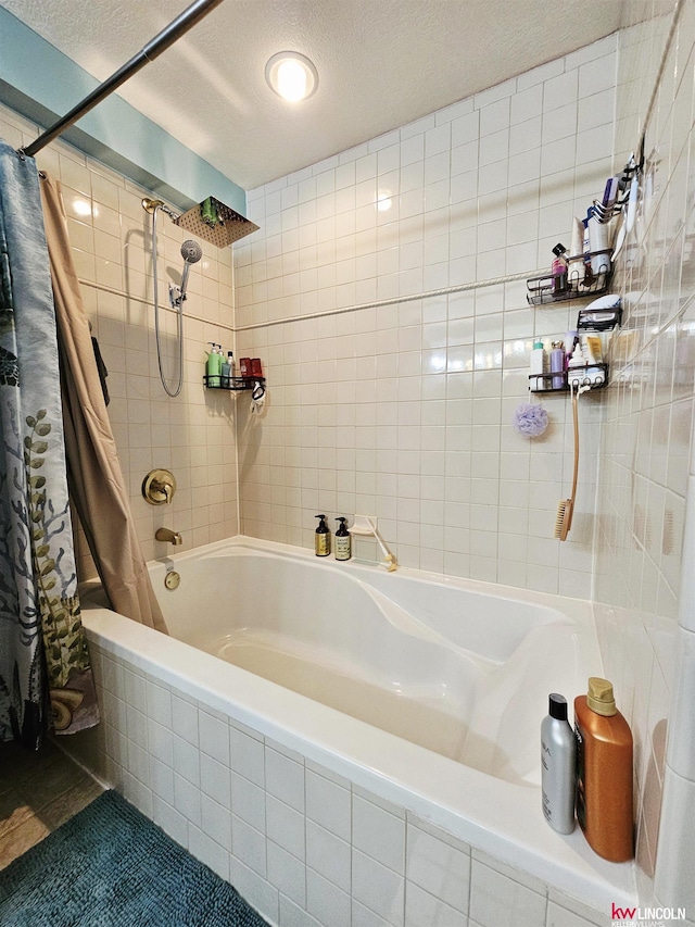 10531 N 137th St, Waverly, NE 68462 - full bathroom featuring a textured ceiling and tiled shower / bath