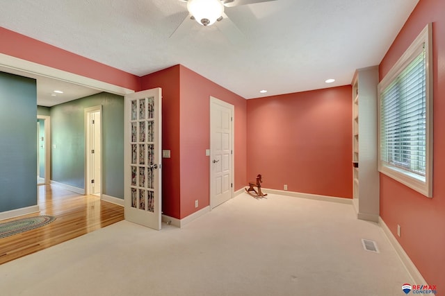 9900 Van Dorn St, Lincoln, NE 68520 - carpeted empty room with a ceiling fan, baseboards, and recessed lighting