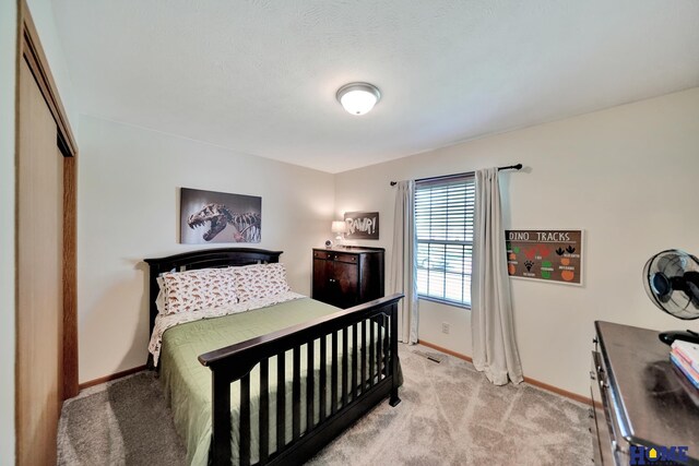 2222 SW Soukup Dr, Lincoln, NE 68522 - bedroom featuring baseboards and light colored carpet