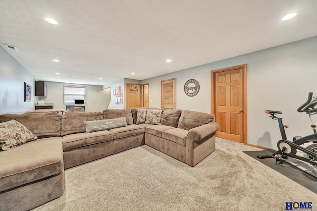 2222 SW Soukup Dr, Lincoln, NE 68522 - carpeted living room with recessed lighting