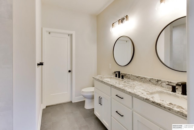 18108 Locust St, Elkhorn, NE 68022 - full bath with toilet, double vanity, and baseboards