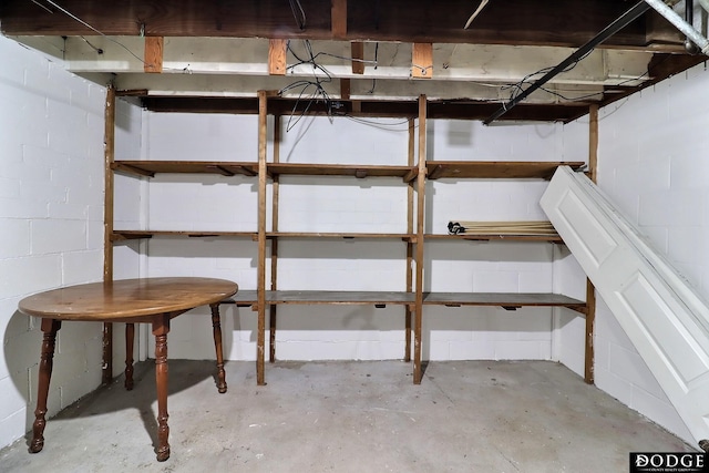 1807 N Platte Ave, Fremont, NE 68025 - unfinished below grade area with concrete block wall