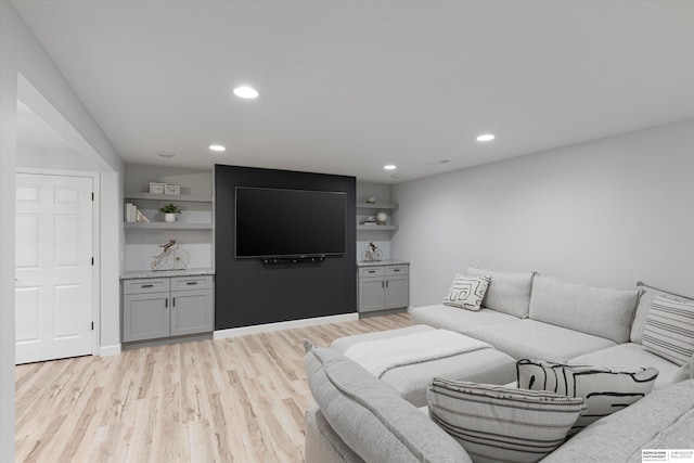 18652 Van Camp Dr, Omaha, NE 68130 - living area with light wood-style floors and recessed lighting