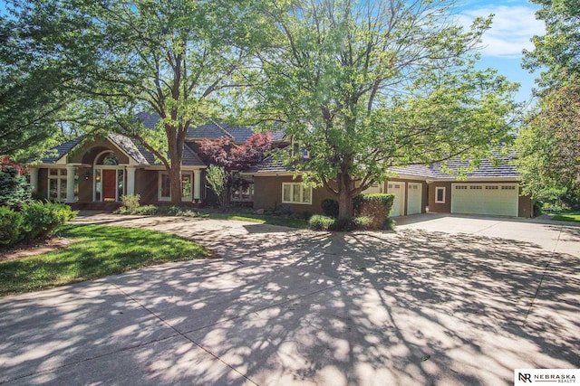 1125 Stone Creek Dr, Blair, NE 68008 - view of front of home with concrete driveway and a garage