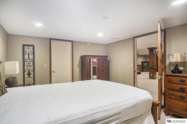 1125 Stone Creek Dr, Blair, NE 68008 - carpeted bedroom featuring recessed lighting