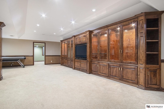 1125 Stone Creek Dr, Blair, NE 68008 - unfurnished living room with light colored carpet and recessed lighting