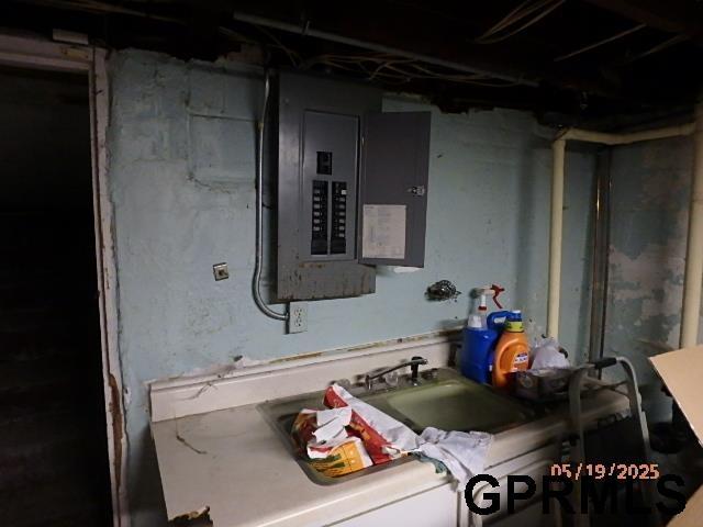 1935 S 11th St, Omaha, NE 68106 - utilities featuring electric panel and a sink