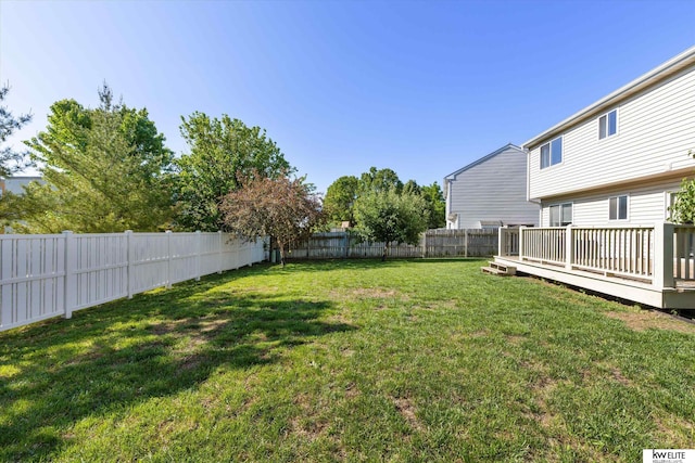 3909 N 147th St, Omaha, NE 68116 - view of yard featuring a deck