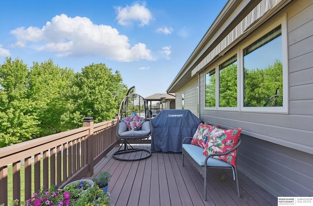 2614 N 191st Ave, Omaha, NE 68022 - deck with area for grilling