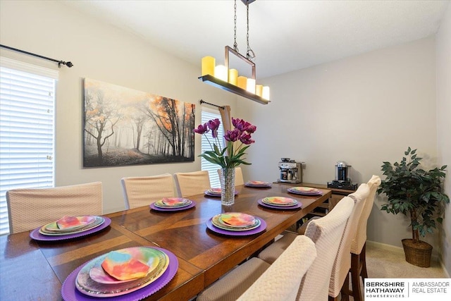 view of dining room