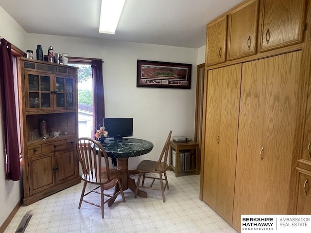 1200 H St, Pawnee City, NE 68420 - dining space featuring light flooring and baseboards