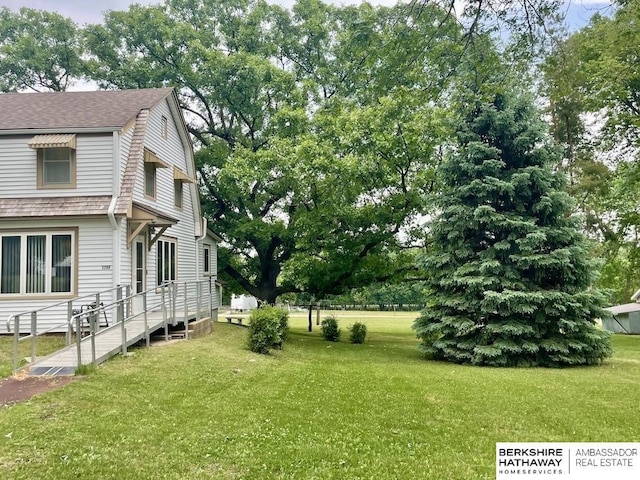 1200 H St, Pawnee City, NE 68420 - view of green lawn