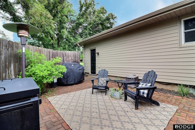 1131 Elizabeth Cir, Fremont, NE 68025 - view of patio / terrace featuring a grill