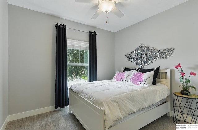 7211 S 174th St, Omaha, NE 68136 - bedroom with carpet floors, baseboards, and a ceiling fan