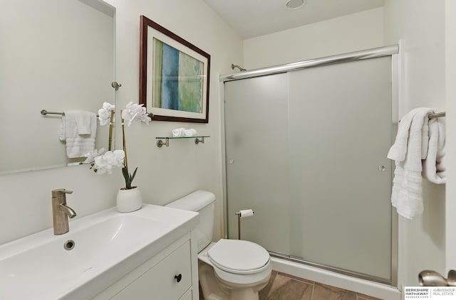 7211 S 174th St, Omaha, NE 68136 - bathroom with a shower stall, toilet, and vanity