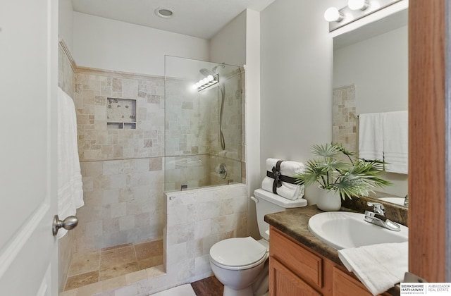 6031 N 167th Ct, Omaha, NE 68116 - full bathroom with walk in shower, vanity, and toilet
