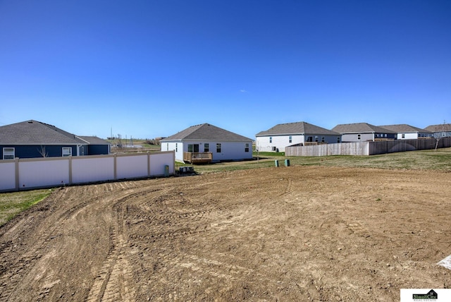 view of yard with a residential view