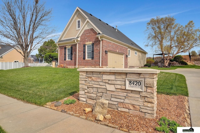 8420 Augusta Dr, Lincoln, NE 68526 - view of front facade with brick siding