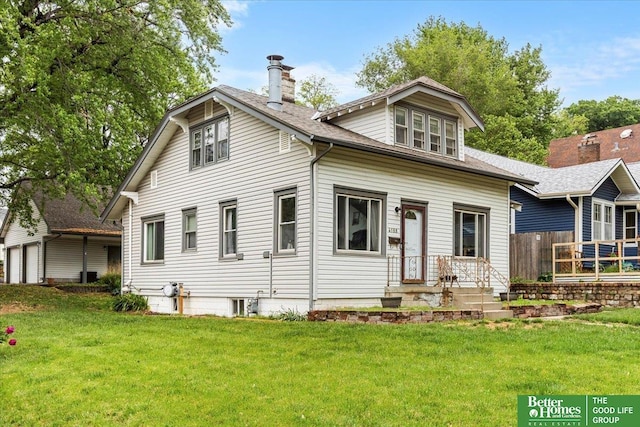 4188 Chicago St, Omaha, NE 68131 - view of front facade featuring a chimney and a shingled roof