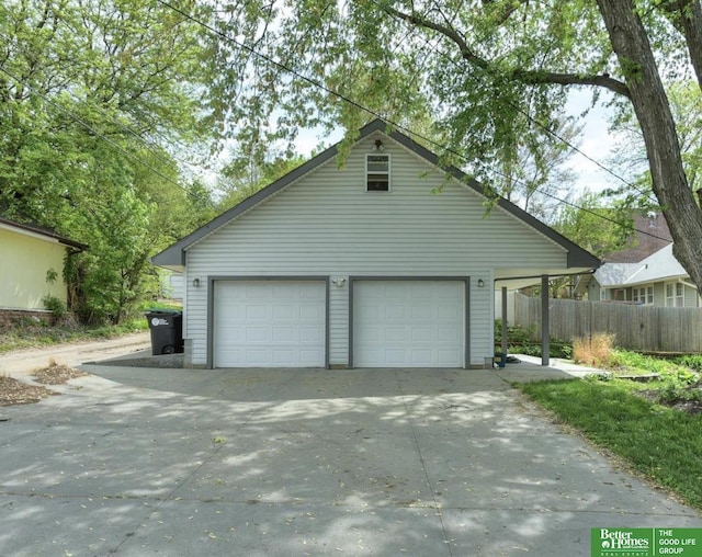 4188 Chicago St, Omaha, NE 68131 - view of home's exterior featuring an outbuilding and a detached garage